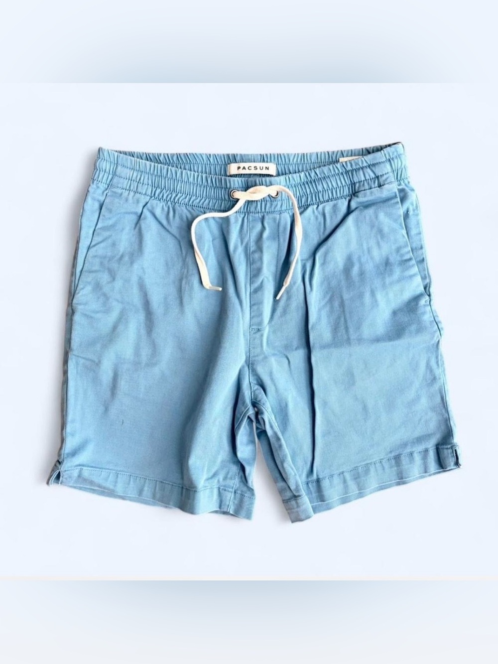 Men’s Blue PacSun Volley Cotton Shorts — Size Small